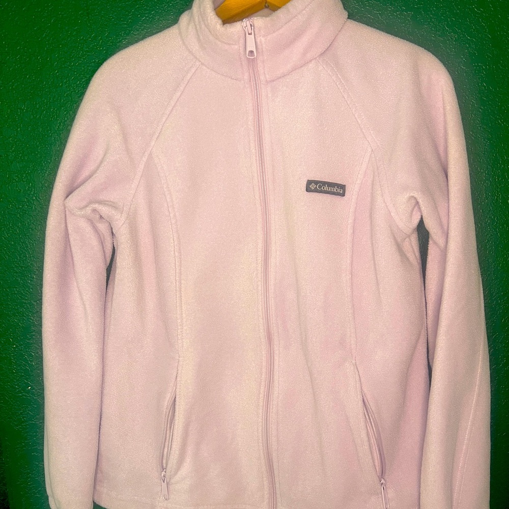 Light pink Columbia fleece. Size L